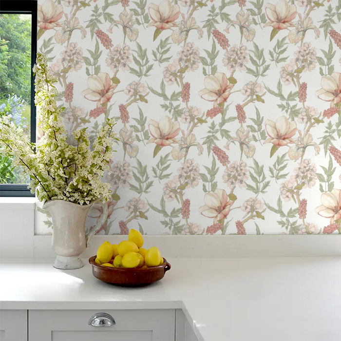 Orchid Bloom Wallpaper - Sage & Hazel