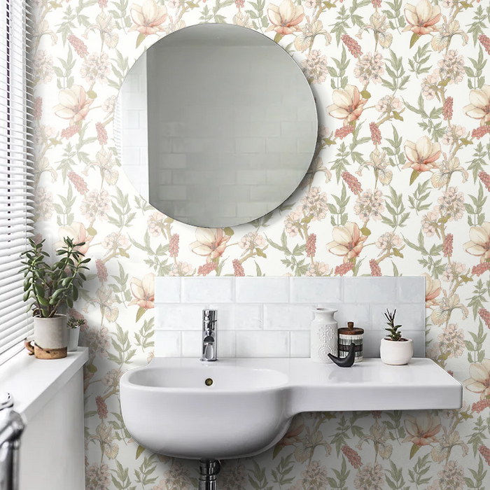 Orchid Bloom Wallpaper - Sage & Hazel