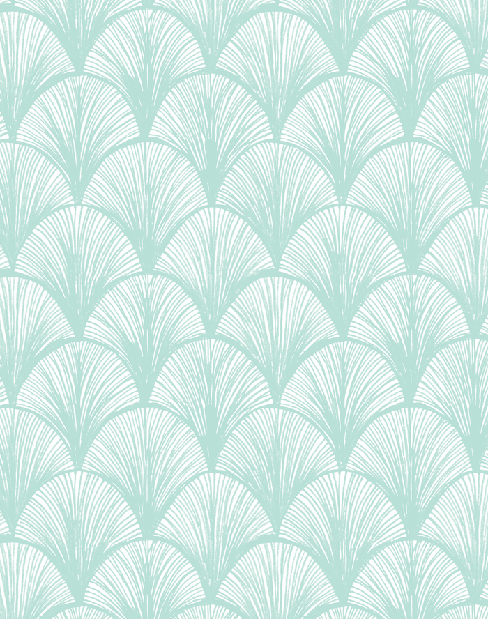 Orchid Scales Wallpaper - Mint