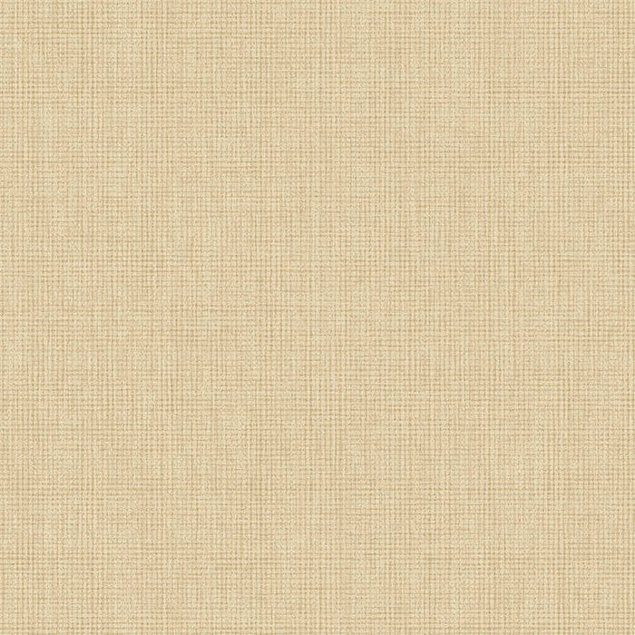 Ormsby ochre wallpaper in a fine woven linen texture