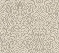 Ornaments Baroque Textiled Wallpaper - Beige/Brown