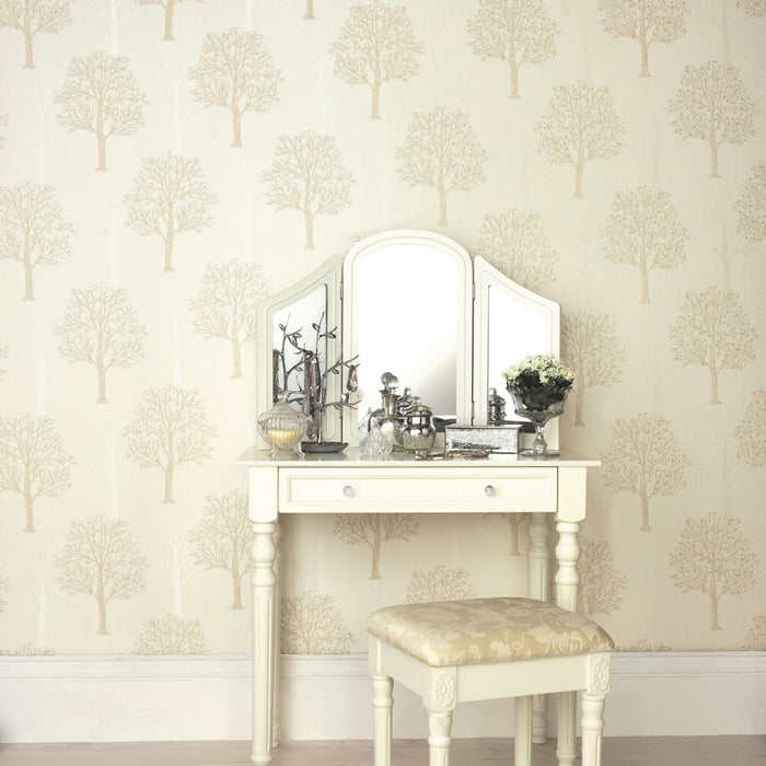 Ornella Textured Wallpaper - Cream