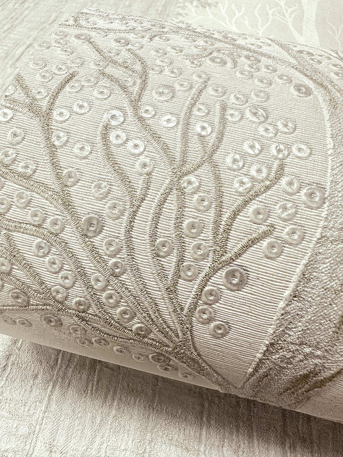 Ornella Textured Wallpaper - Cream