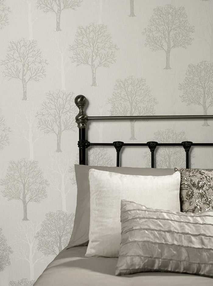 Ornella Textured Wallpaper - Grey