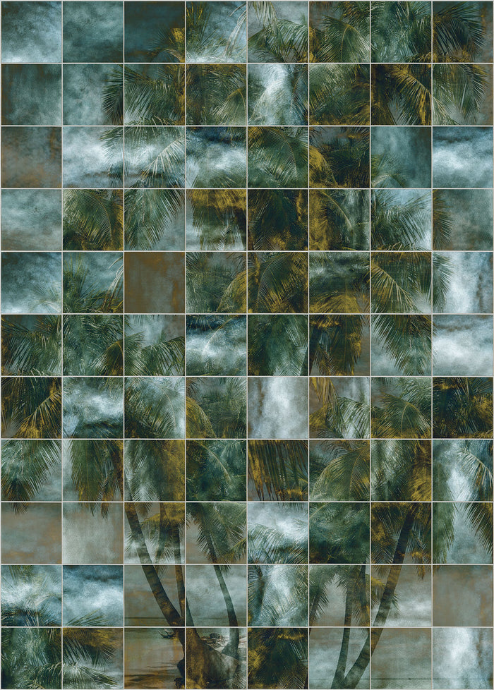 Palm Puzzle - Custom Sized Mural Wallpaper (per m2)