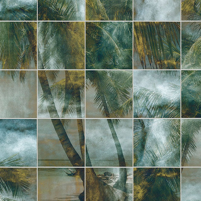 Palm Puzzle - Custom Sized Mural Wallpaper (per m2)