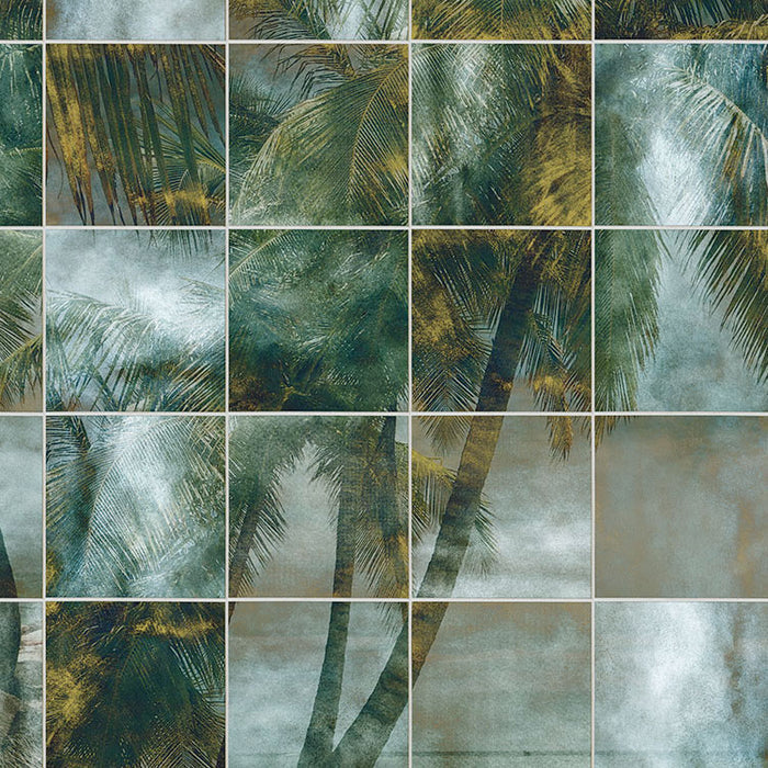 Palm Puzzle - Custom Sized Mural Wallpaper (per m2)
