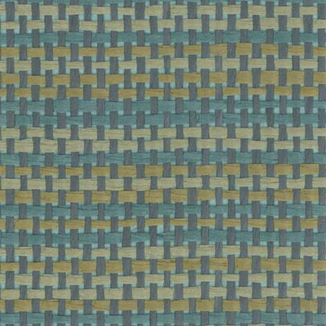 Paper Weave Grasscloth Wallpaper - Blueish Green