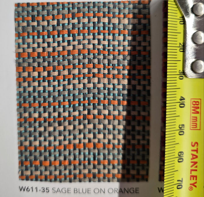 Paper Weave Grasscloth Wallpaper - Blue/Orange