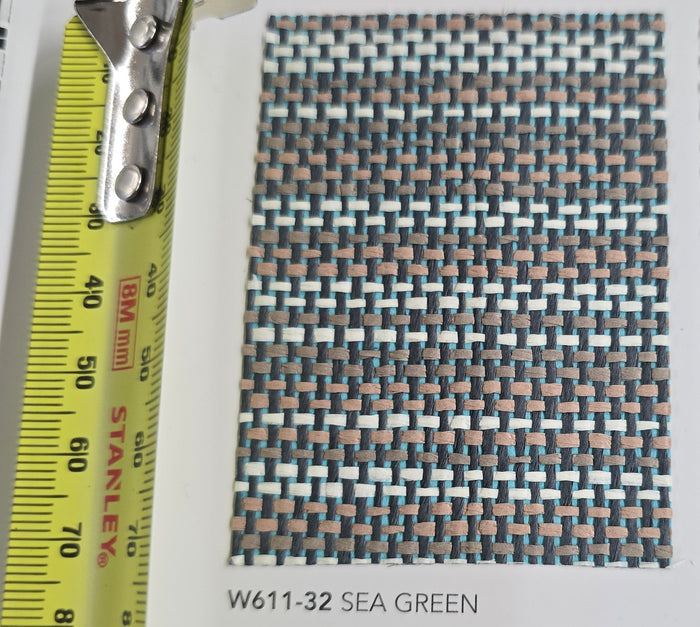 Paper Weave Grasscloth Wallpaper - Sea Green