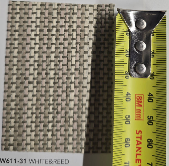 Paper Weave Grasscloth Wallpaper - White & Reed