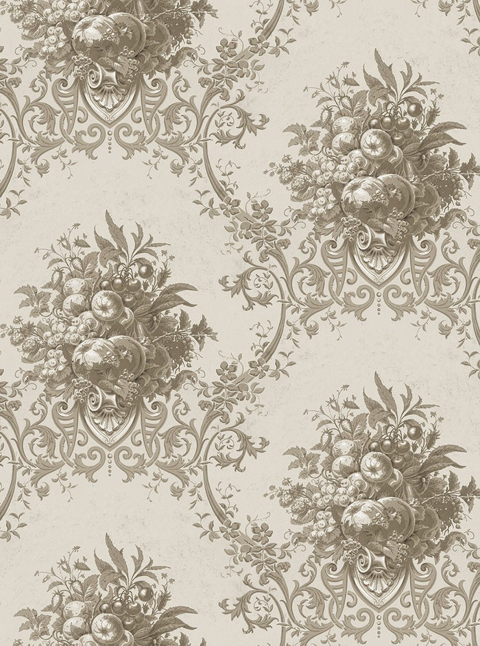 Paradise Medallion - Custom Sized Wallpaper Mural (per m2) - Beige