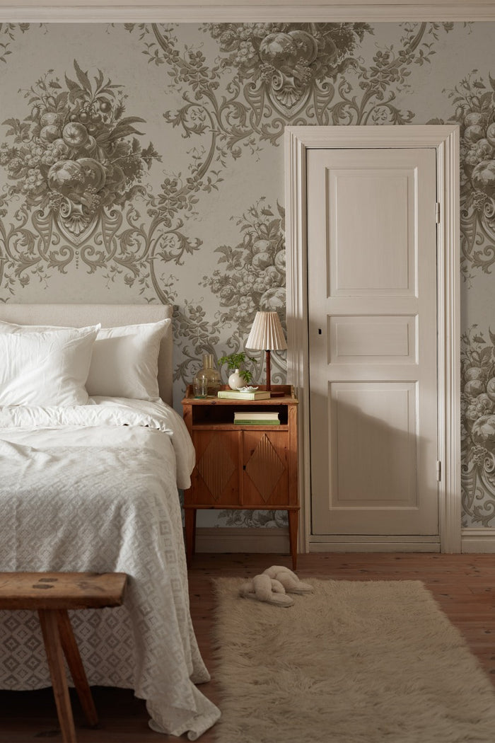 Paradise Medallion - Custom Sized Wallpaper Mural (per m2) - Beige