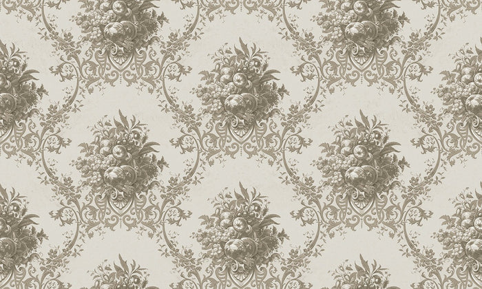 Paradise Medallion - Custom Sized Wallpaper Mural (per m2) - Beige