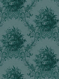 Paradise Medallion - Custom Sized Wallpaper Mural (per m2) - Dark Blue
