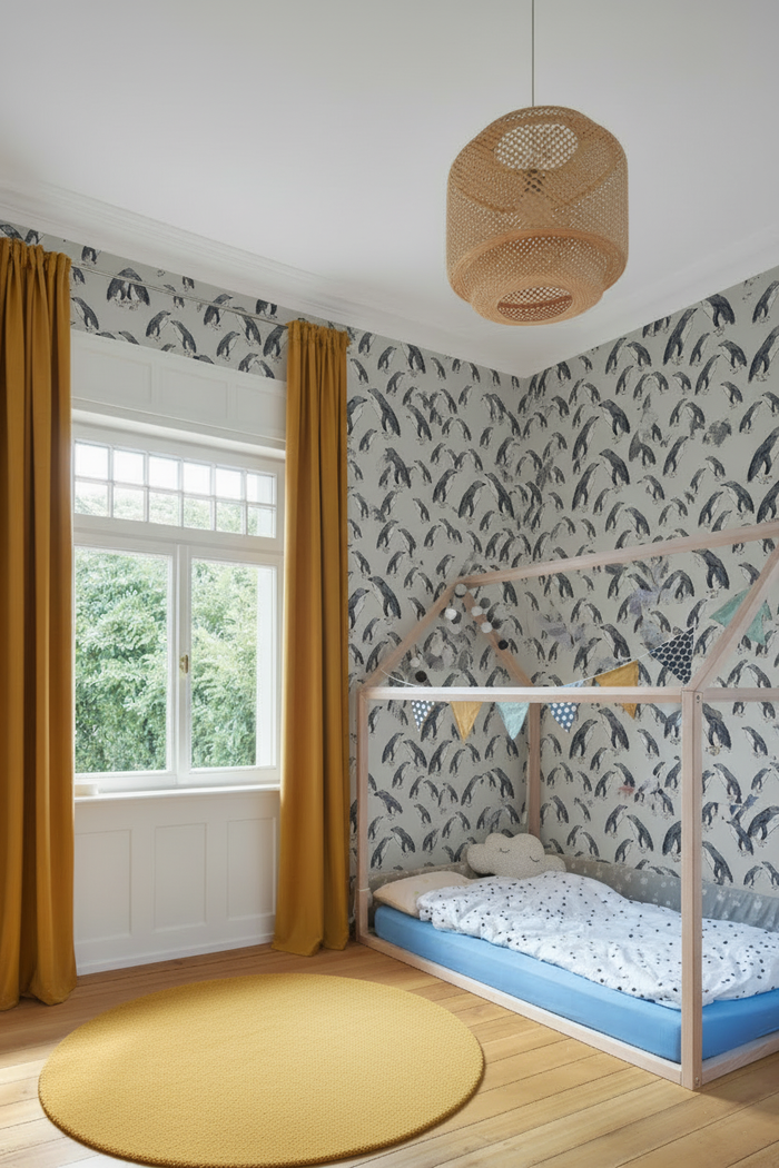 Children's Bedroom - Clean Bed Legs and Larger Rug