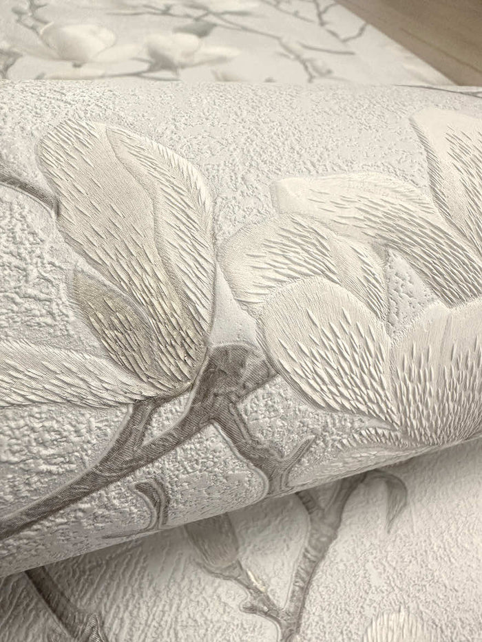 Petalina Textured Wallpaper - Cream
