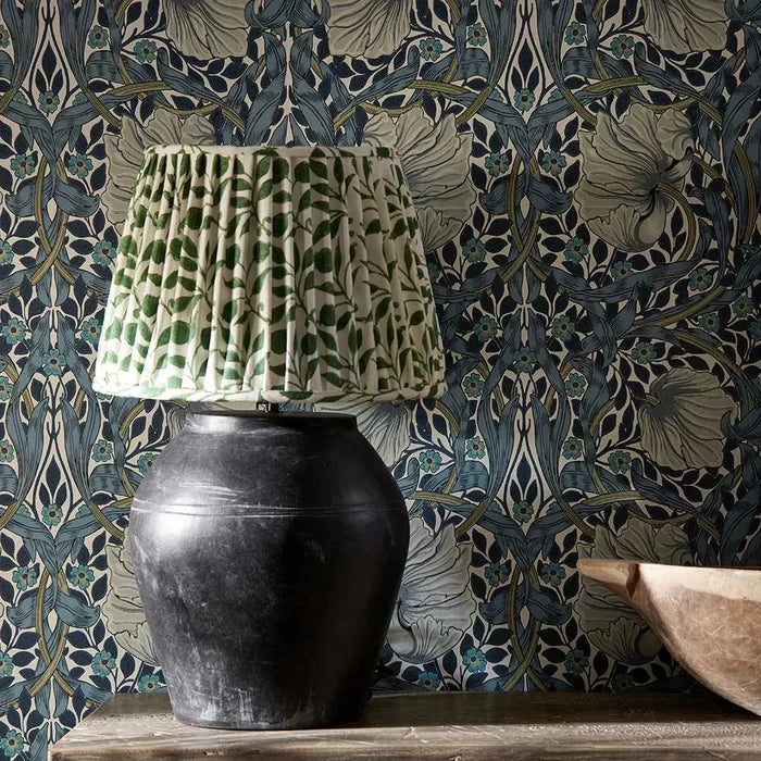Pimpernel Wallpaper - Cobalt/Mineral