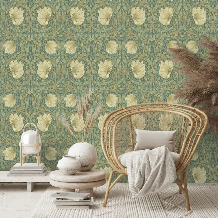 Pimpernel Wallpaper - Green