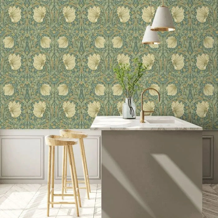 Pimpernel Wallpaper - Green