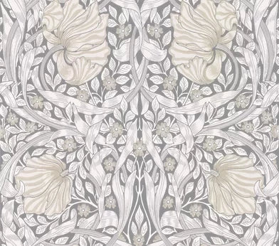 Pimpernel Wallpaper - Linen/Cloud/Grey