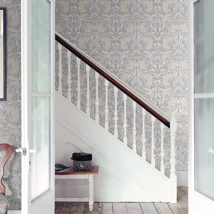 Pimpernel Wallpaper - Linen/Cloud/Grey