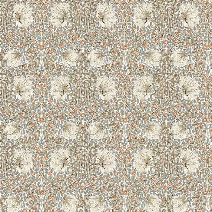 Pimpernel Wallpaper - Linen/Coral