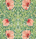 Pimpernel Wallpaper - Shamrock/Watermelon