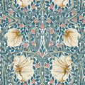 Pimpernel Wallpaper - Woad/Coral