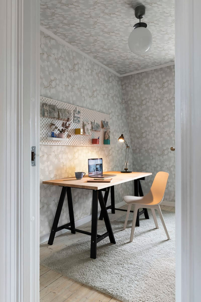 Pine Wallpaper - Grey