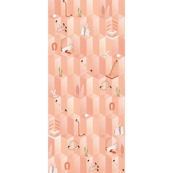 Pink Carrot Wallpaper Mural {per m2}