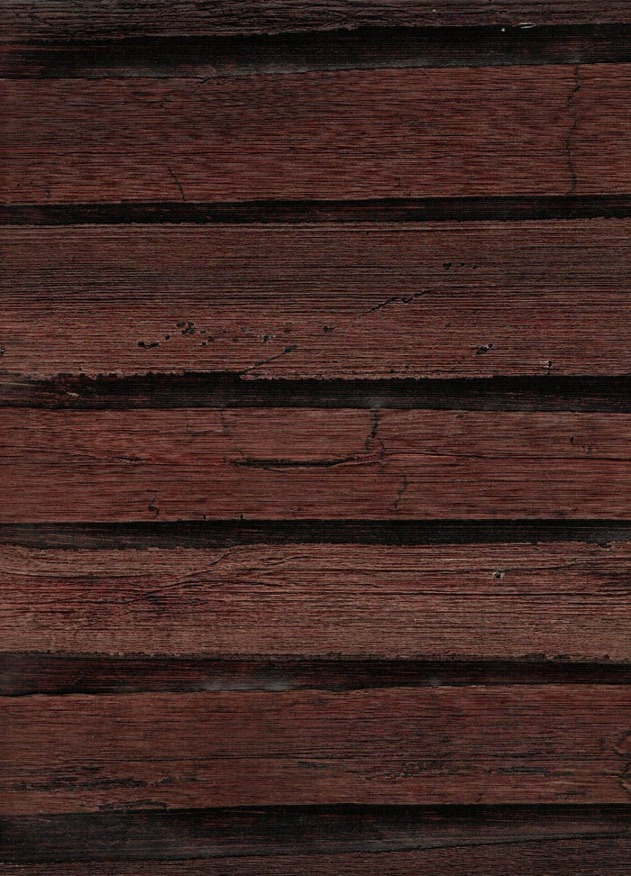 Plantation Wallpaper - 100% Banana Leaf - Oxblood Red