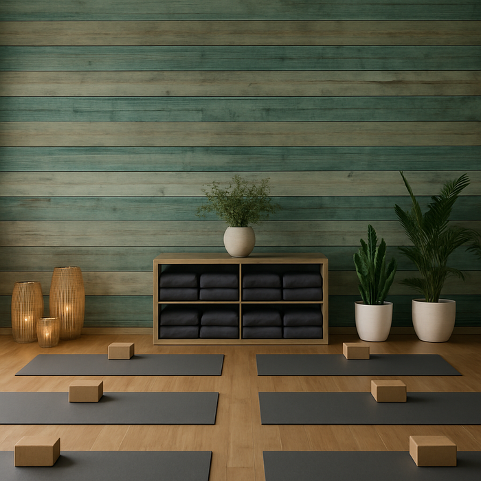 Plantation Wallpaper - 100% Banana Leaf - Pine Green