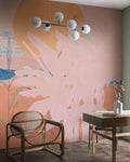 Platanos Pink - Custom Sized Mural Wallpaper (per m2)