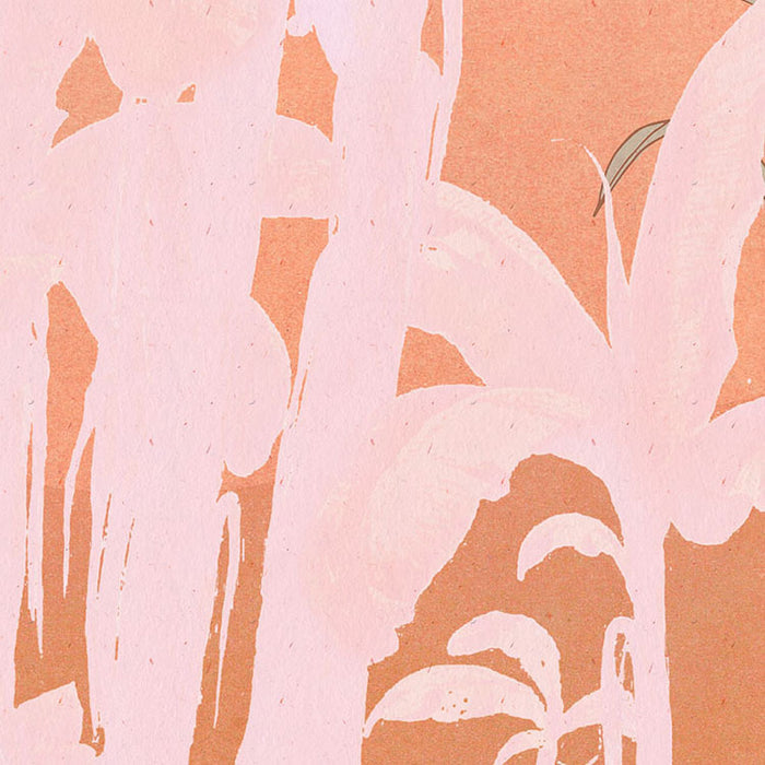 Platanos Pink - Custom Sized Mural Wallpaper (per m2)
