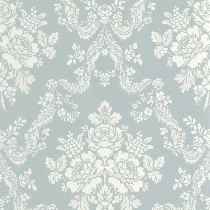 Pompadour Wallpaper - Bleu Doux