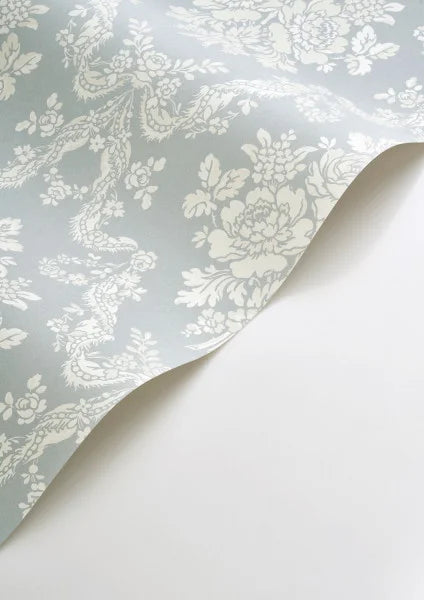 Pompadour Wallpaper - Bleu Doux