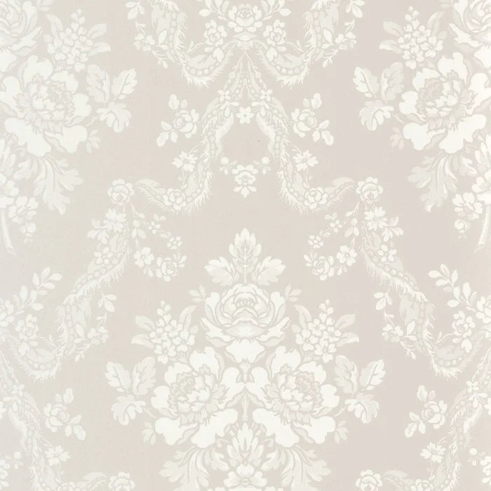 Pompadour Wallpaper - Gris Perle