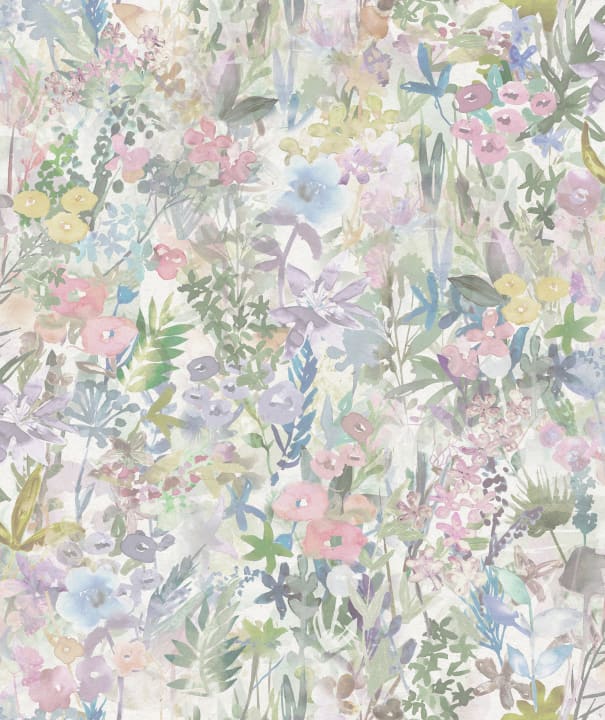 Poppy Meadow Wallpaper -  Pastel
