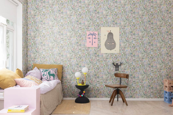 Poppy Meadow Wallpaper -  Pastel