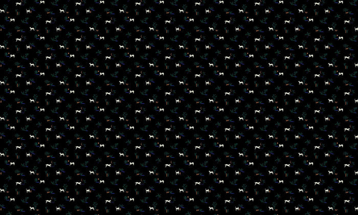 Prehistoric Animal Wallpaper - Black