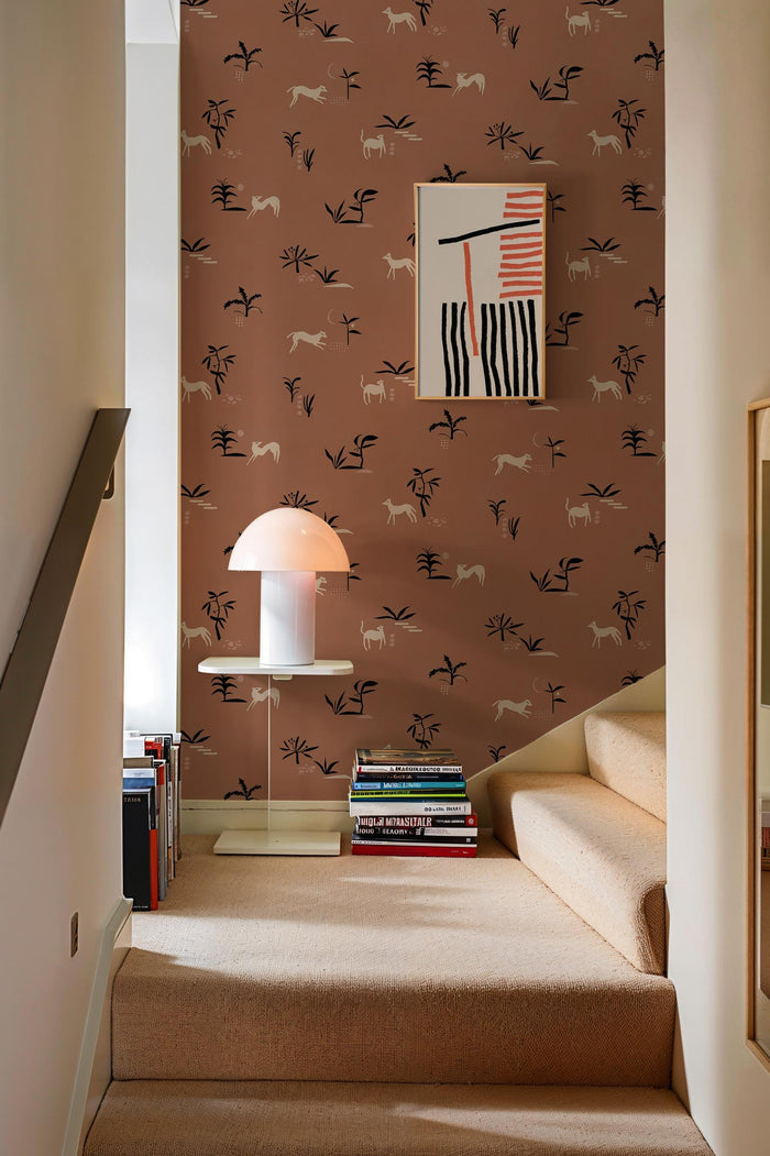 Prehistoric Animal Wallpaper - Red