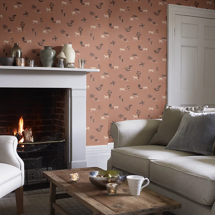 Prehistoric Animal Wallpaper - Red