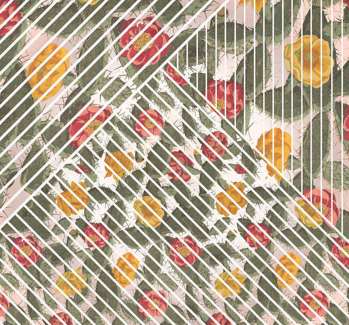 Prismatic Cactus - Custom Sized Wallpaper Mural (per m2)