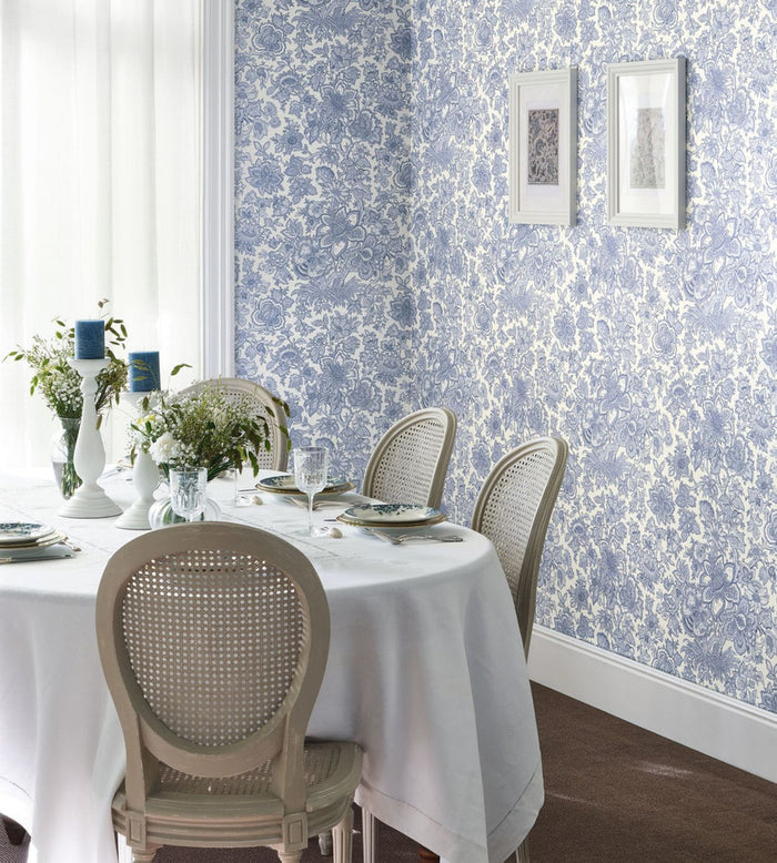 Provence Wallpaper - Blue