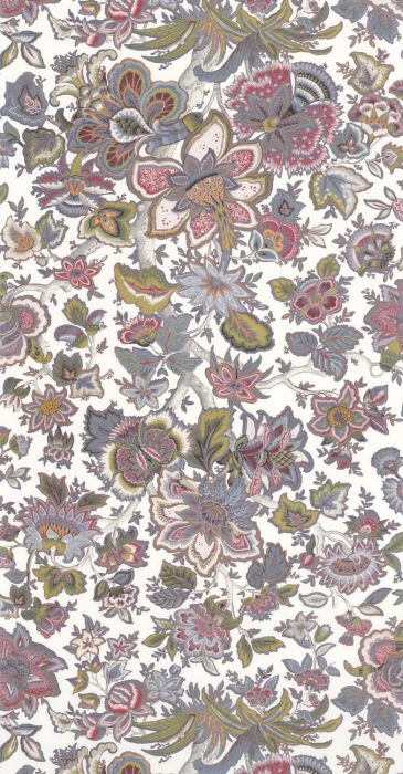 Provence Wallpaper - White Multi