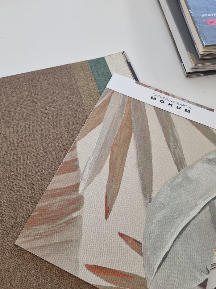 Pure Silk Wallpaper - Apricot Swirl