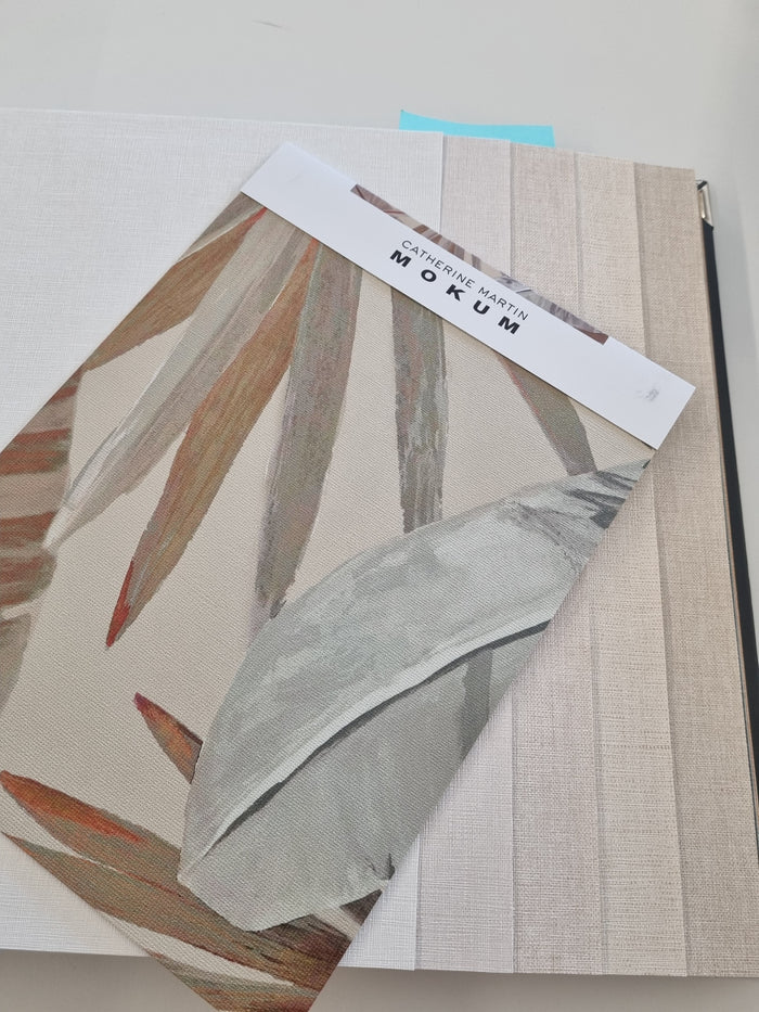 Pure Silk Wallpaper - Apricot Swirl