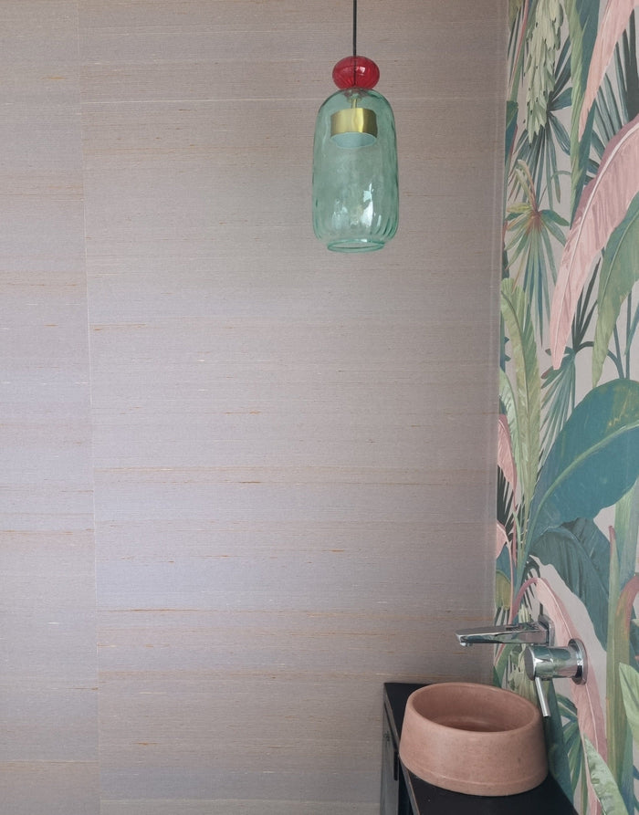 Pure Silk Wallpaper - Apricot Swirl