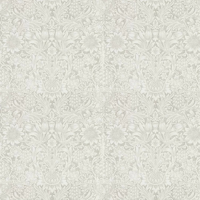 Pure Sunflower Wallpaper - Chalk/Silver